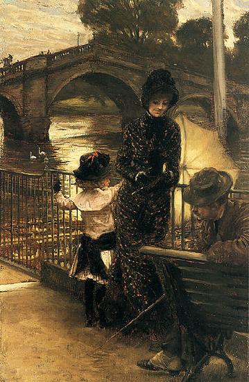 James Joseph Jacques Tissot By the Thames at Richmond